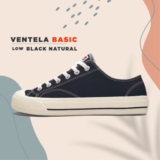  Sepatu  Ventela  Basic Low Black Natural Shopee Indonesia