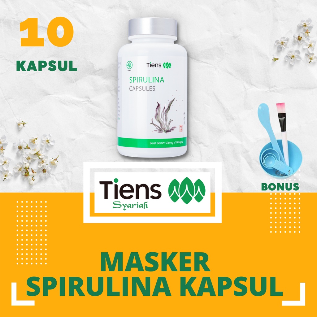 10 Masker Spirulina Asli Tiens | Masker Spirulina
