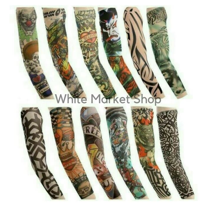 Tato Manset Tangan/Arm Sleeve Tatoo Pria Motor Lengan