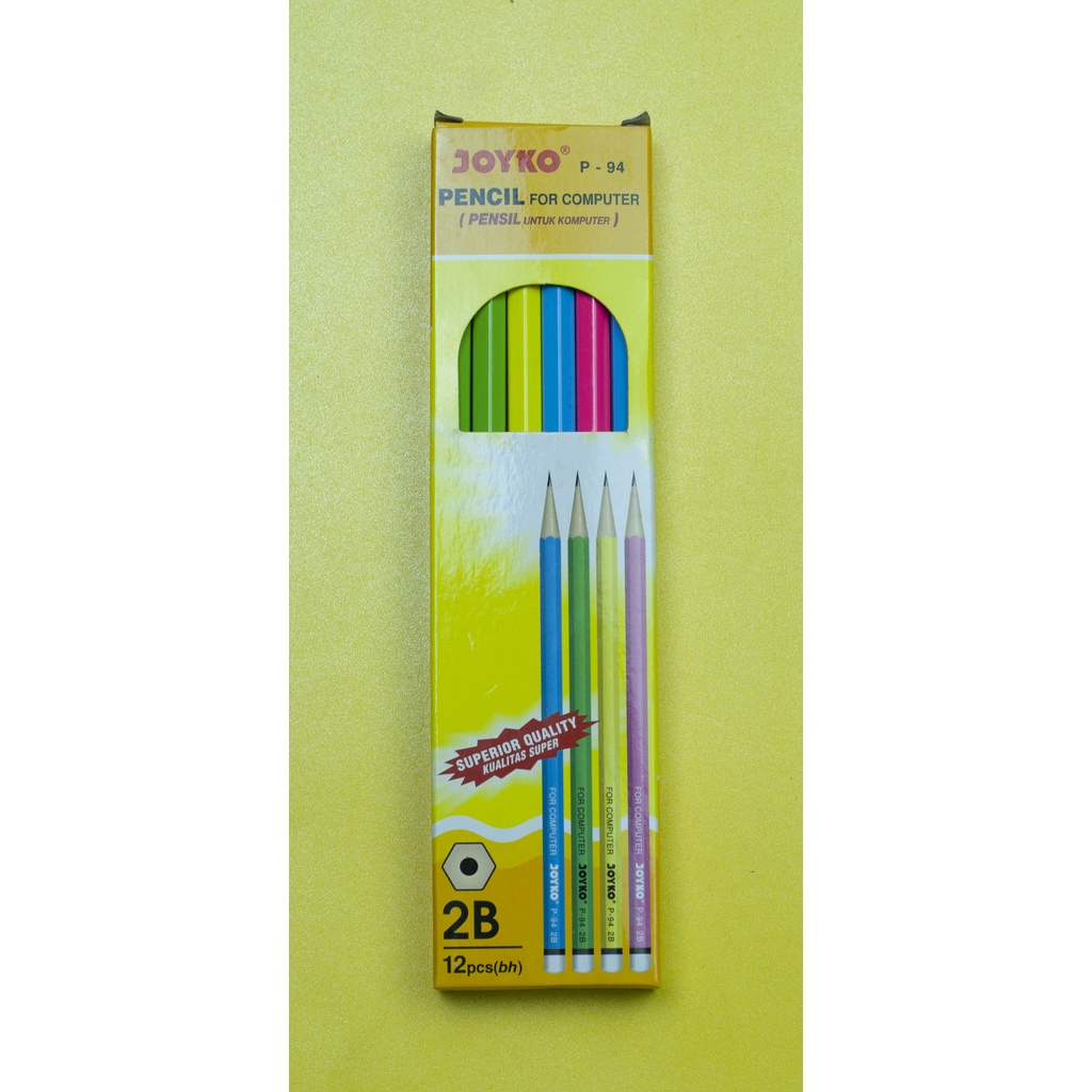 

PENSIL KAYU JOYKO P - 94 2B ( 1 BOX = 12 PCS )