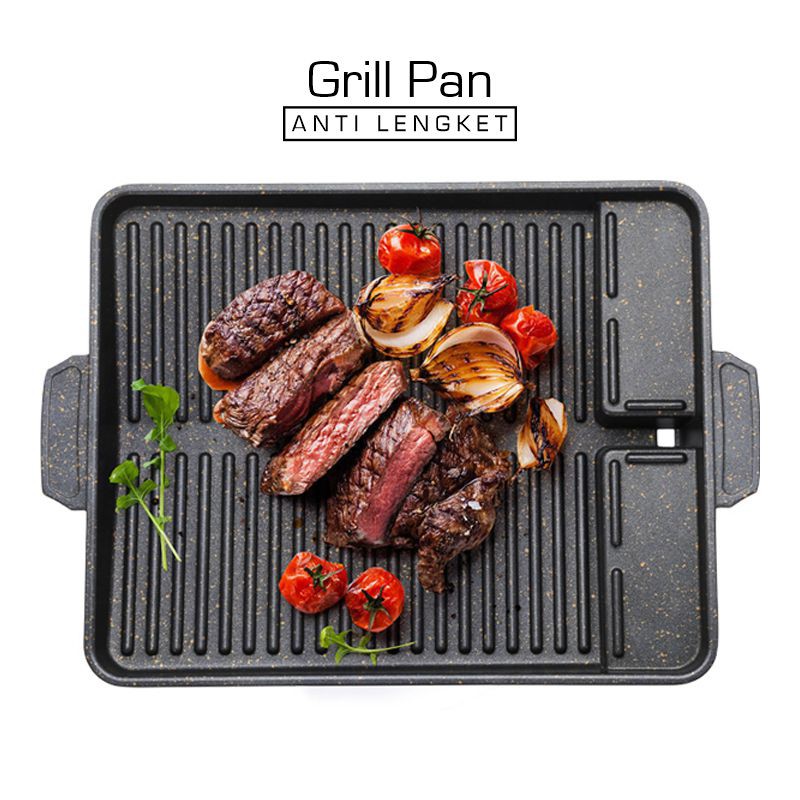 Yakiniku Grill Pan Y31 Barberque Grill Pan Alat Pemanggang BBQ Non