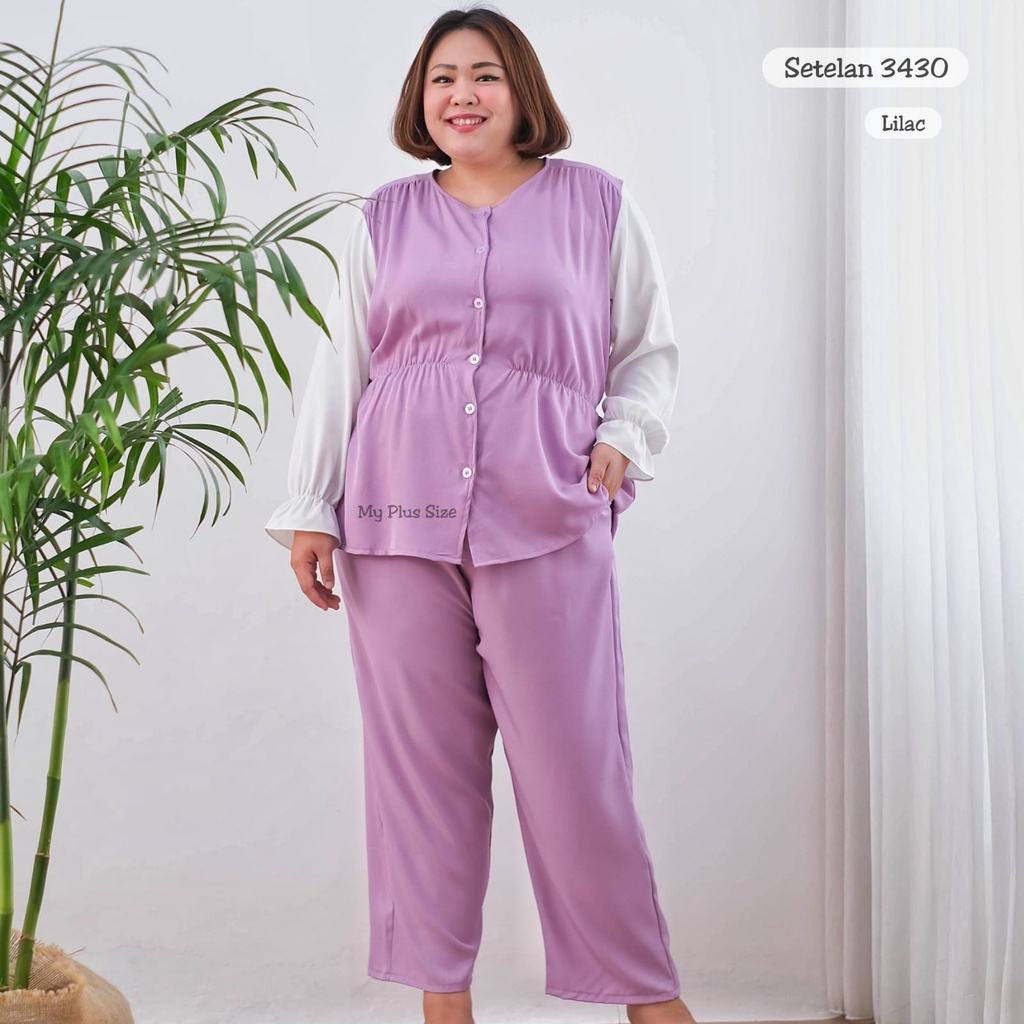 Setelan Jumbo Wanita 3430, Ld 130 cm &amp; Ld 145 cm