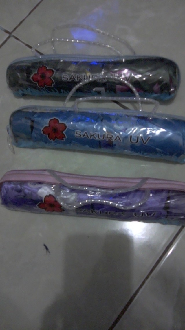 Payung Lipat 3 Satin Tas Motif Random Osaka 301