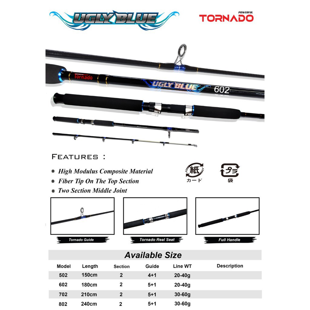 Joran Tornado UGLY BLUE SPIN High Composite material