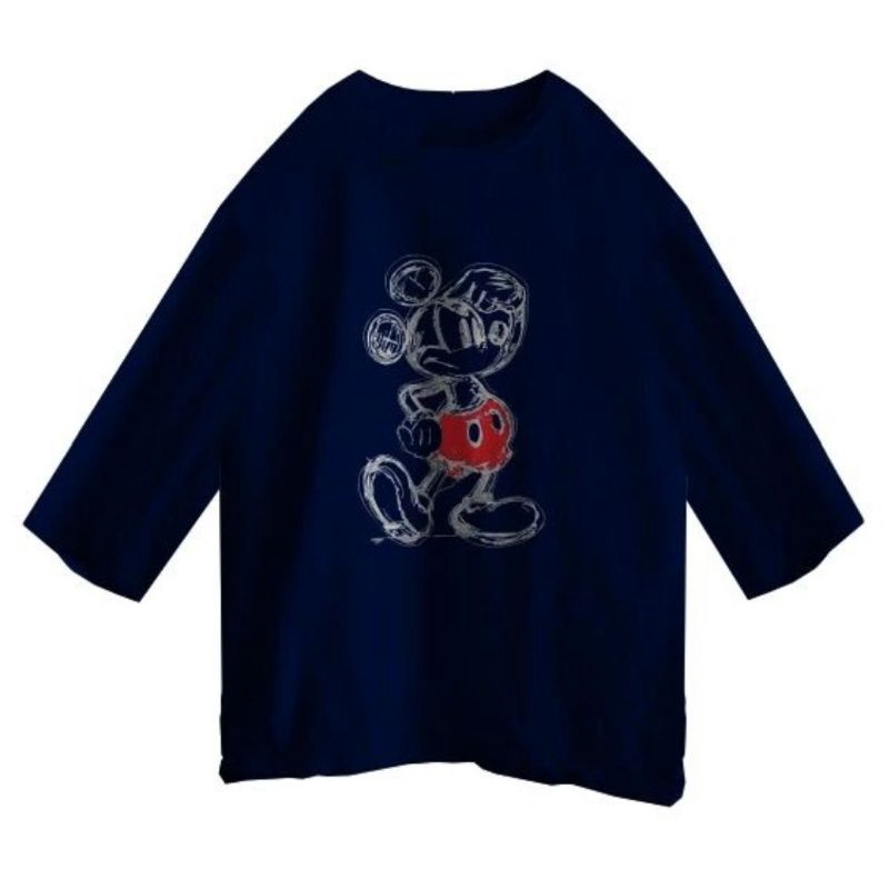 Kaos Oversize MickeyMouse Navy