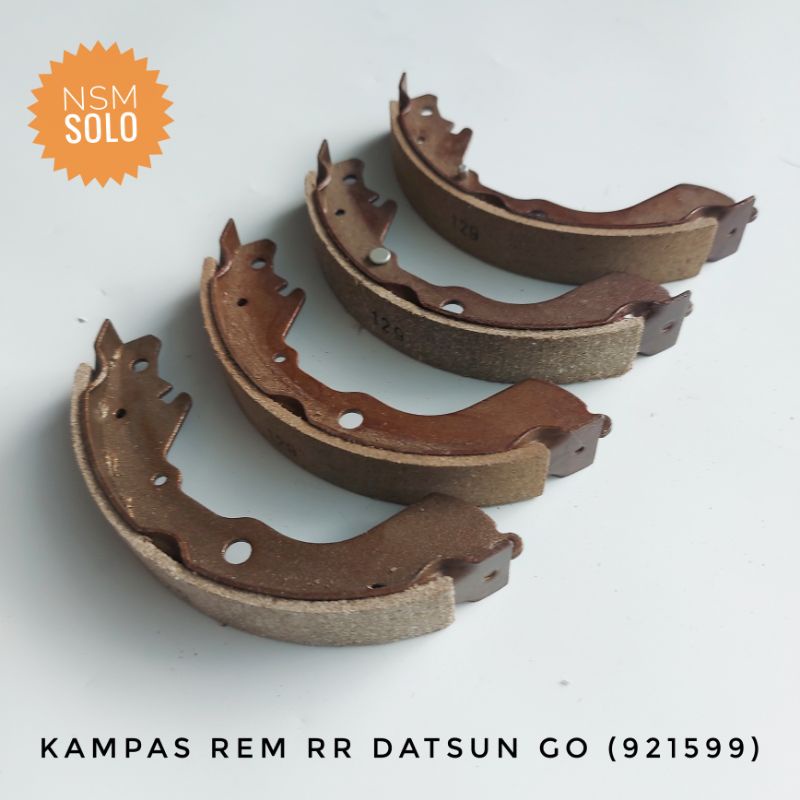 Brake Disc Pad Kampas Rem Belakang Mobil Datsun Go + Panca