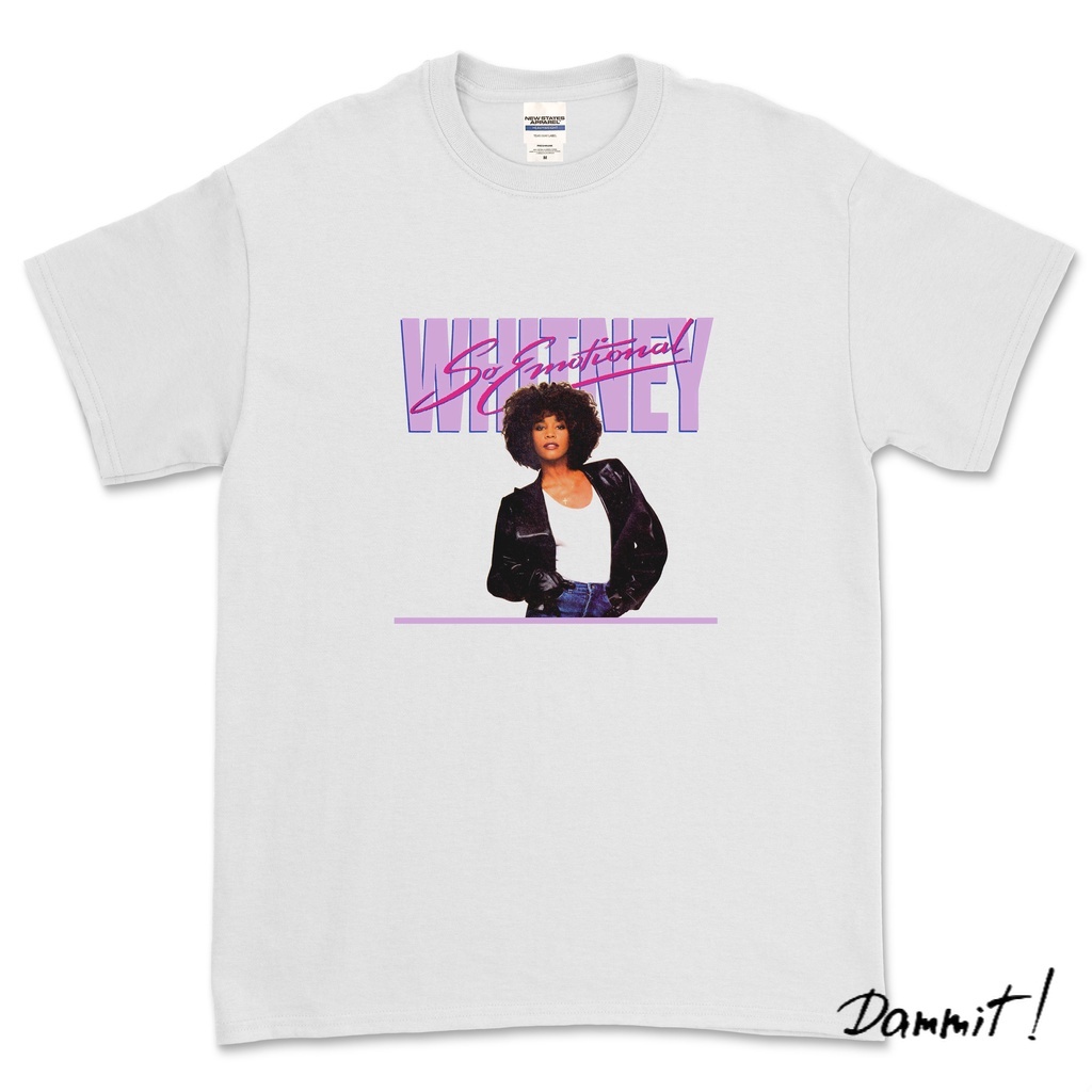WHITNEY HOUSTON - SO EMOTIONAL / KAOS MUSIK - S, M, L, XL.