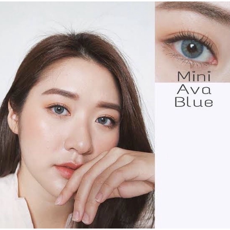 mini ava brown softlens kitty kawaii kemenkes