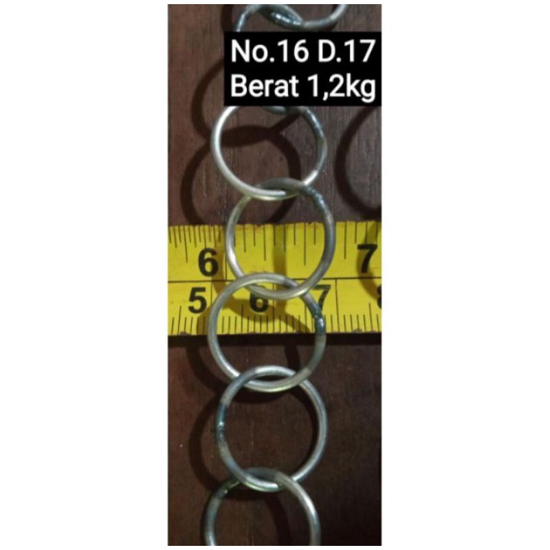 Batu Rantai Kawat Jala Ikan Las.No.16 D.17