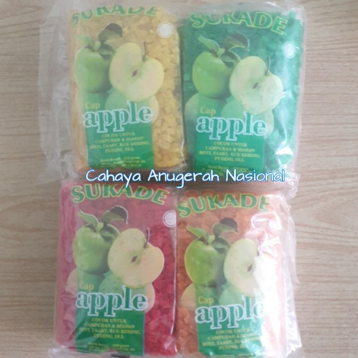 

4 x 250 Gram Sukade Merk Apple