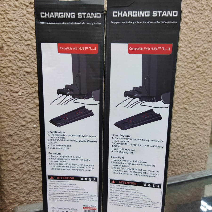 KJH PS4-05 Charging Stand Compatible With HUB PS4 Vertical Stand