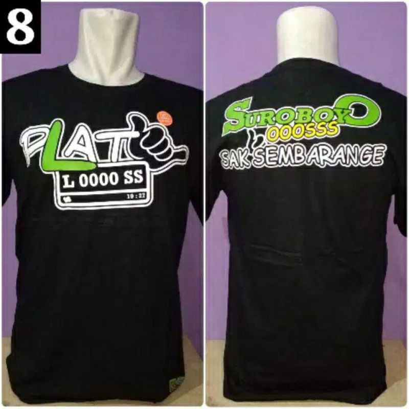 KAOS TSHIRT SUROBOYO LOSS SAK SEMBARANGE PLAT L