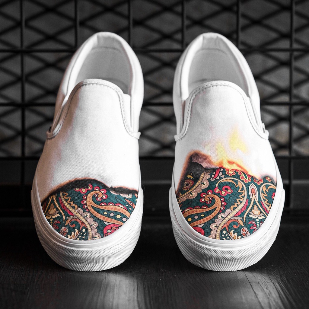 VANS SLIP-ON BIG REVEAL TRUE/WHITE ORIGINAL 100%