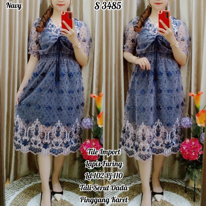 Dress brokat tile
