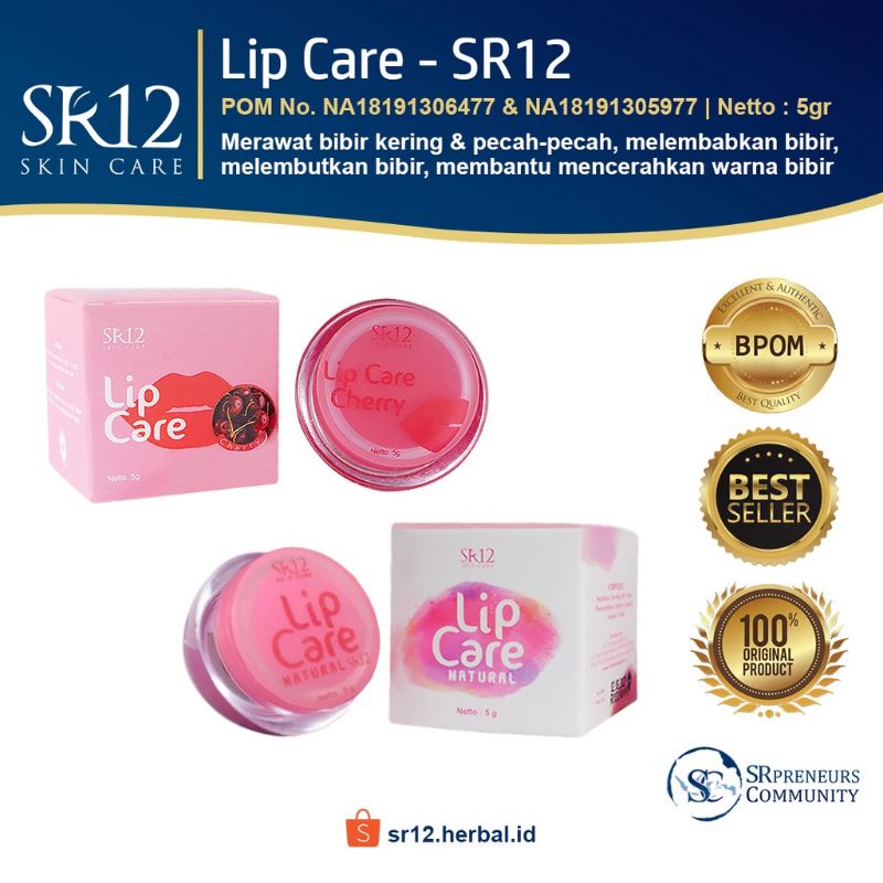 Lip care sr12 - pelembab bibir - pencerah bibir sr 12