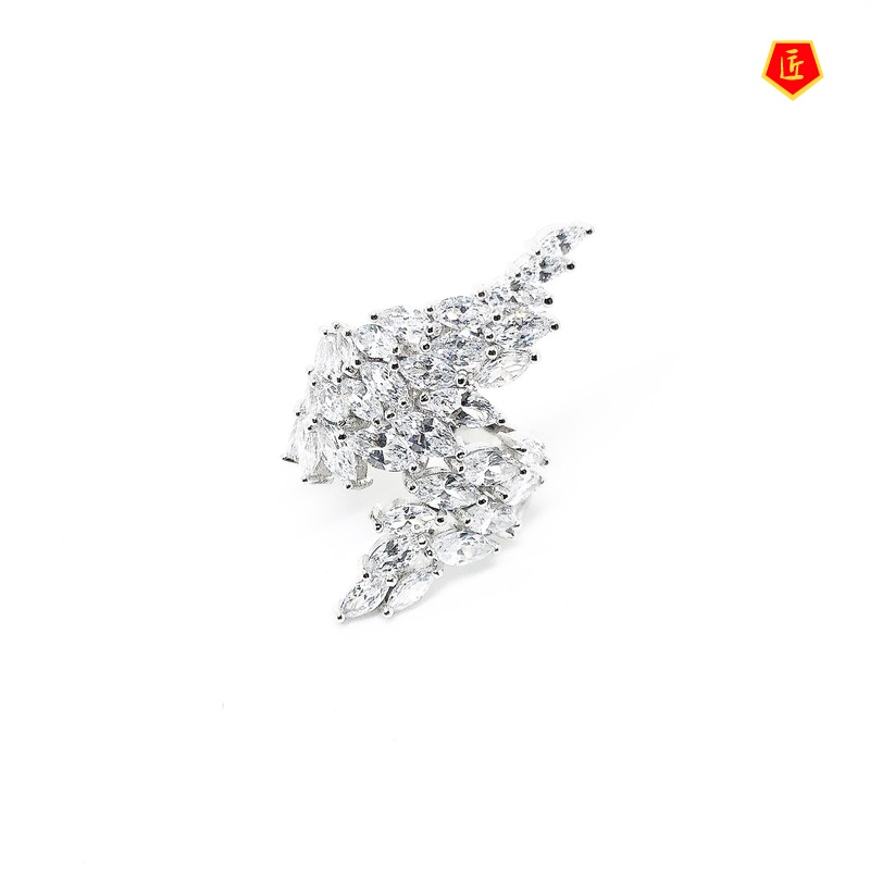 [Ready Stock]S925 Silver Chic Versatile Personality Wings Ring for Women