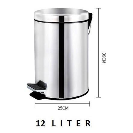 Harja | Tempat Sampah / Tong Sampah Stainless 5 Liter Dan 12 Liter