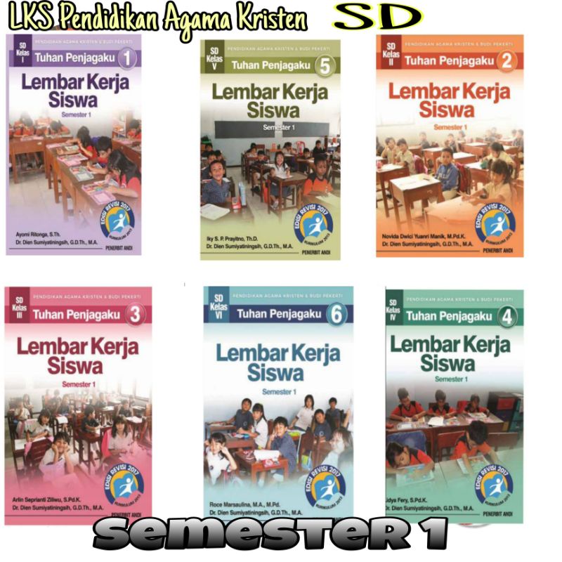 LKS Pendidikan Agama Kristen SD Tuhan Penjagaku Semester 1 kelas 1-6