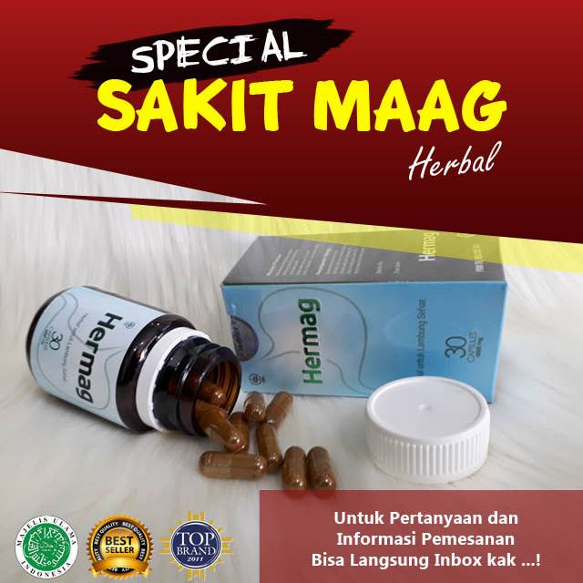 Obat Maag Kronis Maag Akut Asam Lambung Naik Hermag 100 Herbal Shopee Indonesia