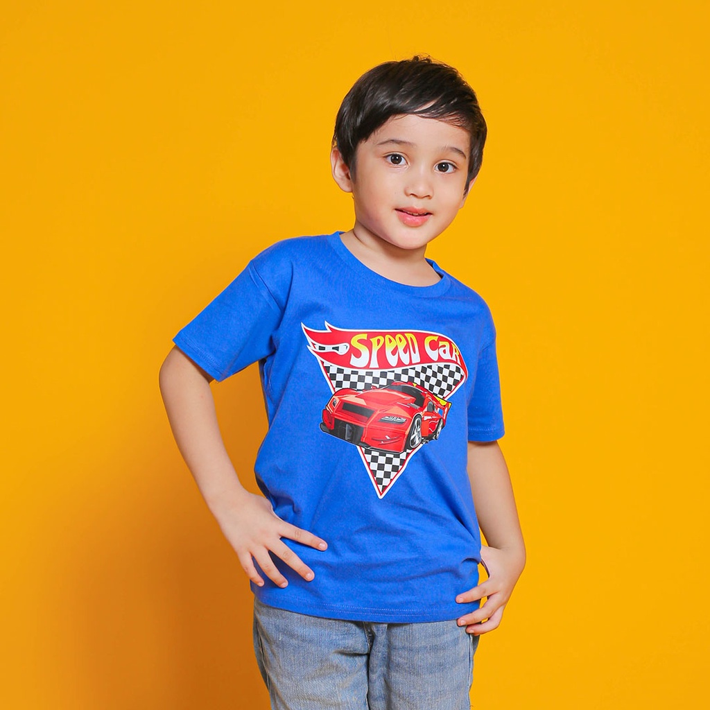 Kaos Distro Anak Premium Cotton 24s Speed Car