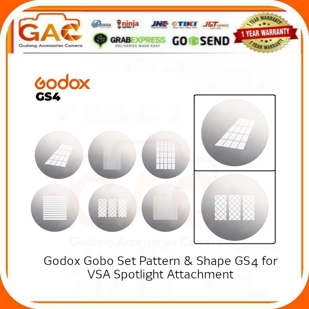 Godox Gobo Set Pattern & Shape GS4
