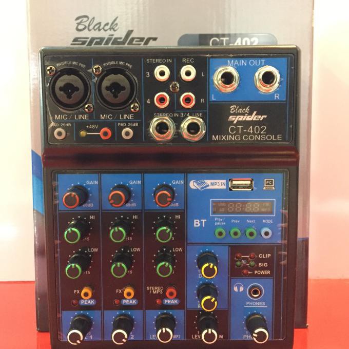 Mixer Black Spider Ct-402,Mixer Audio Murah Usahalancarselalu