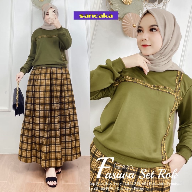 FASIWA SET ROK SETELAN PREMIUM BY SANCAKA