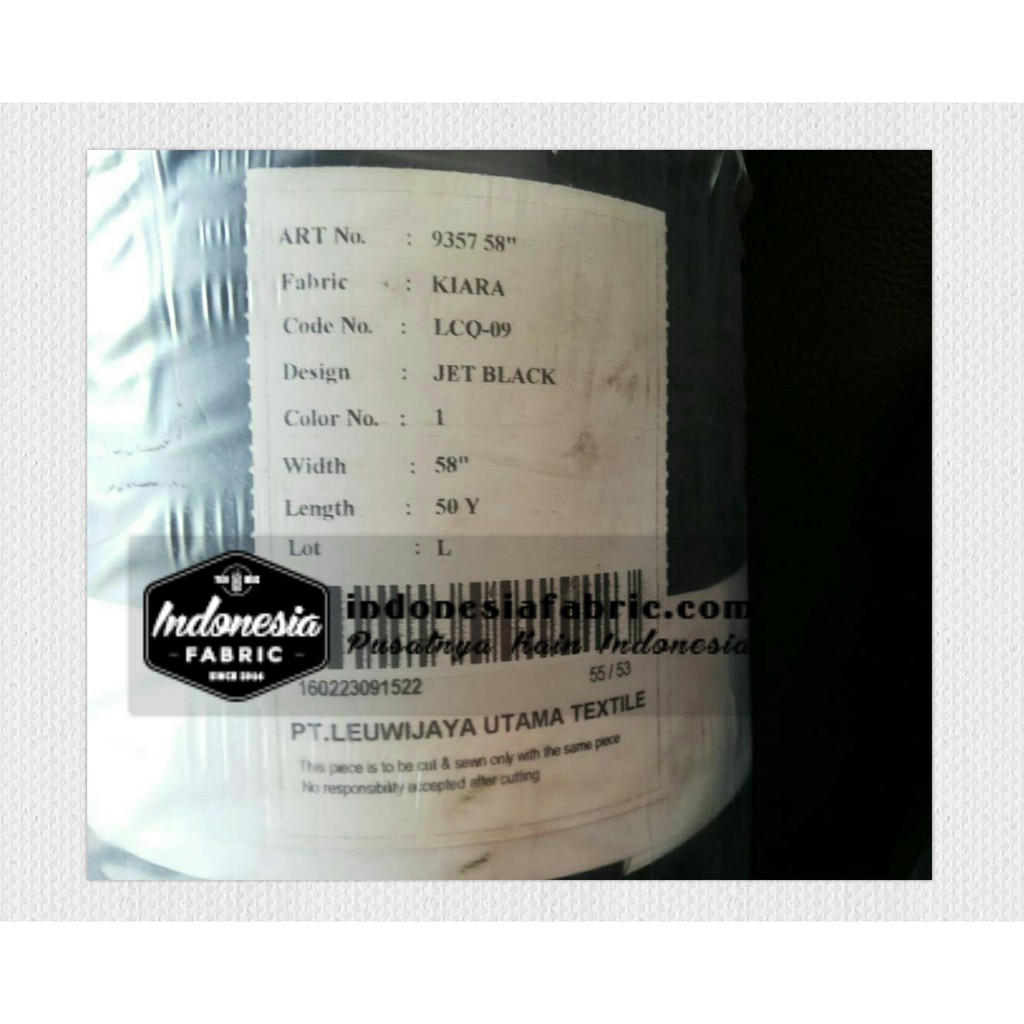 [Pasti ready] Kain abaya Kain Jetblack Jet Black MTA / Jetblack Jet Black Kiara Leuwitex