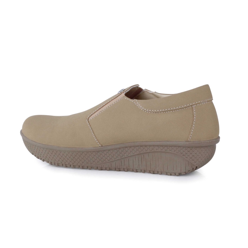 Toko Thabita Sepatu Slip On Wanita Blackkelly Slipon Shoes Kulit Sintetis