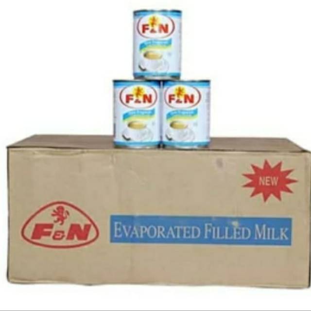 1 Dus Susu F&N Evaporated 380 gr (1 karton 48) susu FN evaporasi