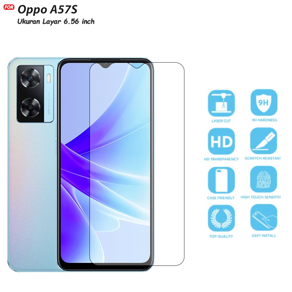 Tempered Glass Oppo A57S - Anti Gores Kaca Premium Quality