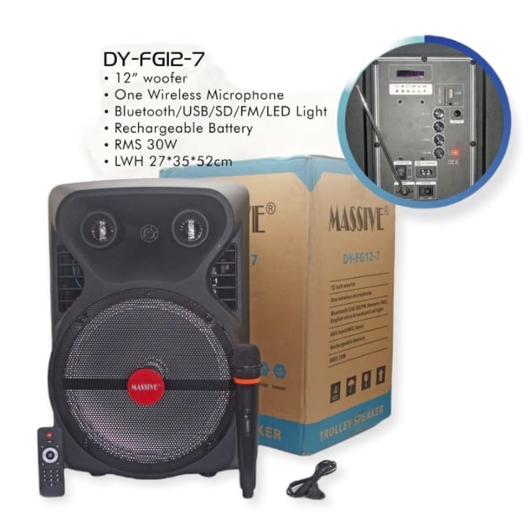 speaker Aktif Bluetooth Portable 12 inch promo jual murah