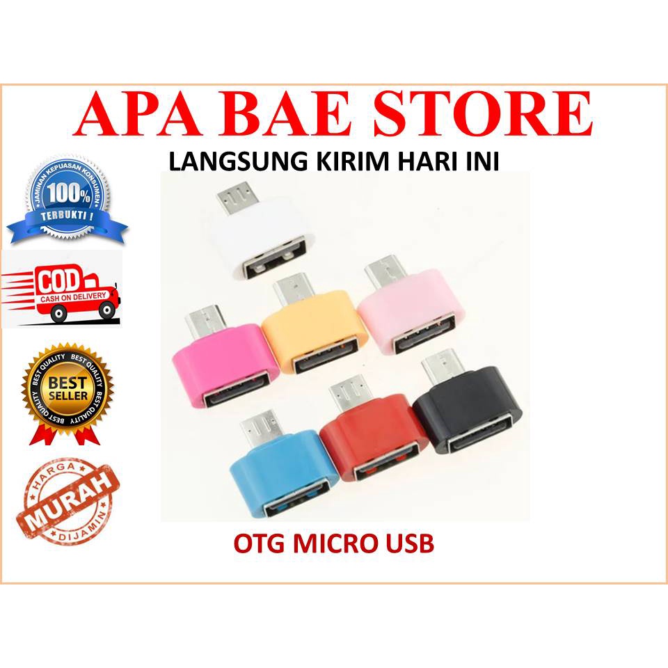 OTG micro usb( usb female to micro USB male ) b hp samsung vivo oppo sambungan flashdisk mouse