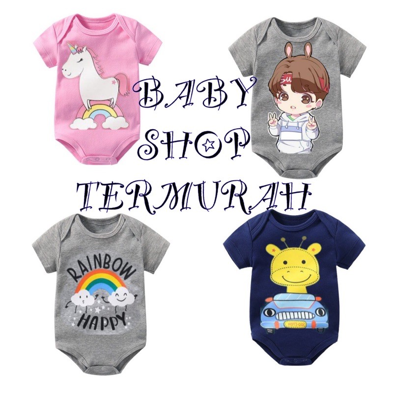 Jumper bayi / Jumper Lengan Pendek Fashion motif SNI