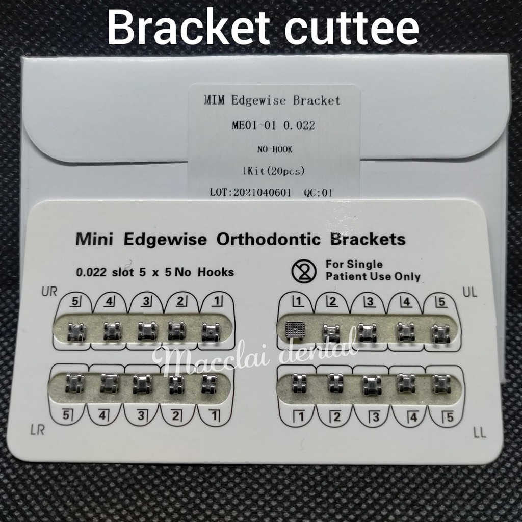 BRACKET CUTTEE CUTEE STANDARD EDGEWISE 022 NO HOOK