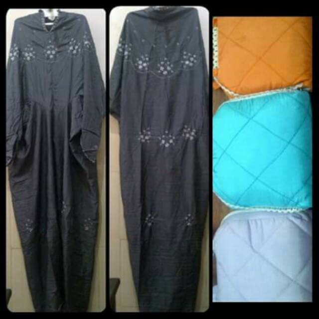 Mukena parasit terusan. Adem tebal