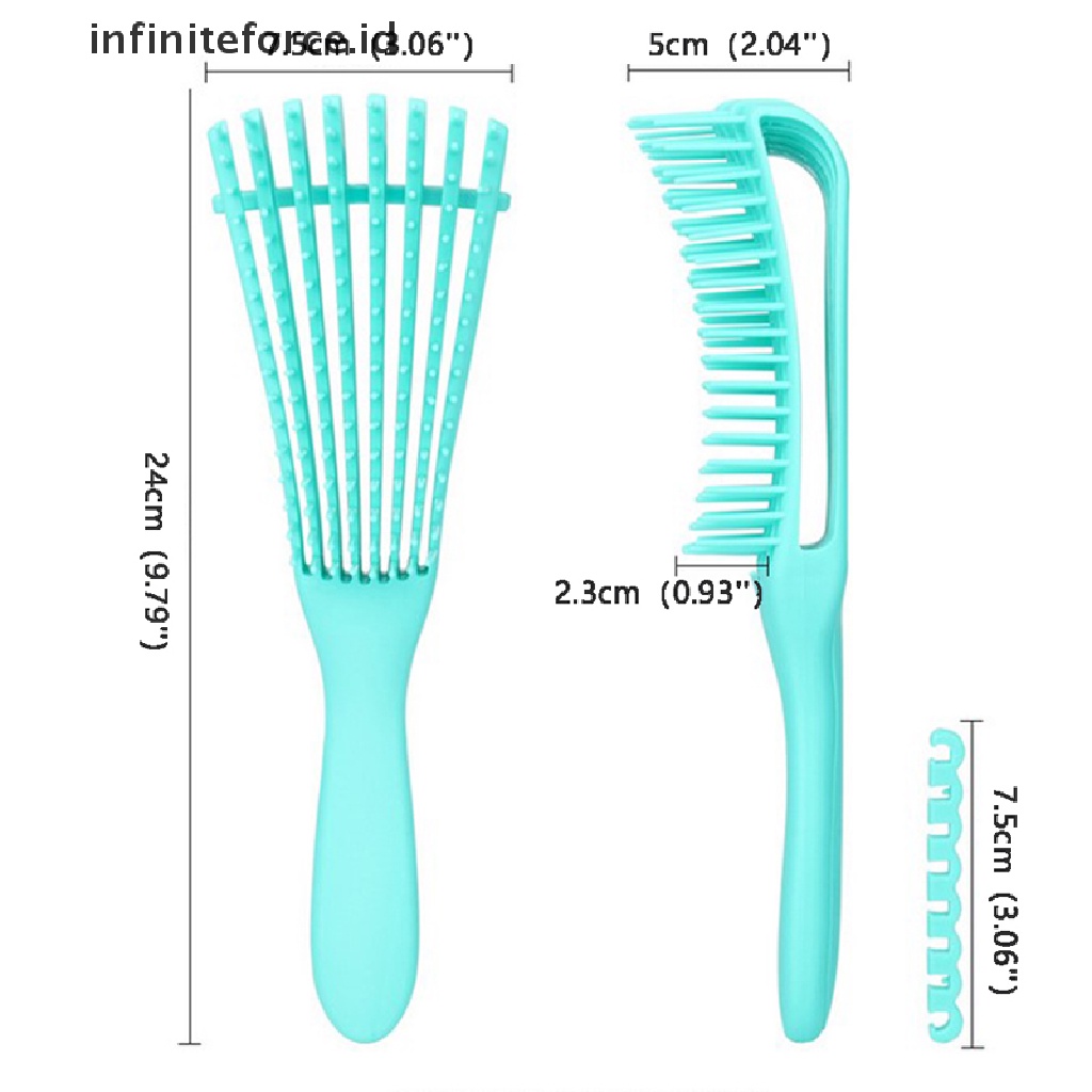 Sisir Pijat Rambut Basah Keriting Untuk Wanita