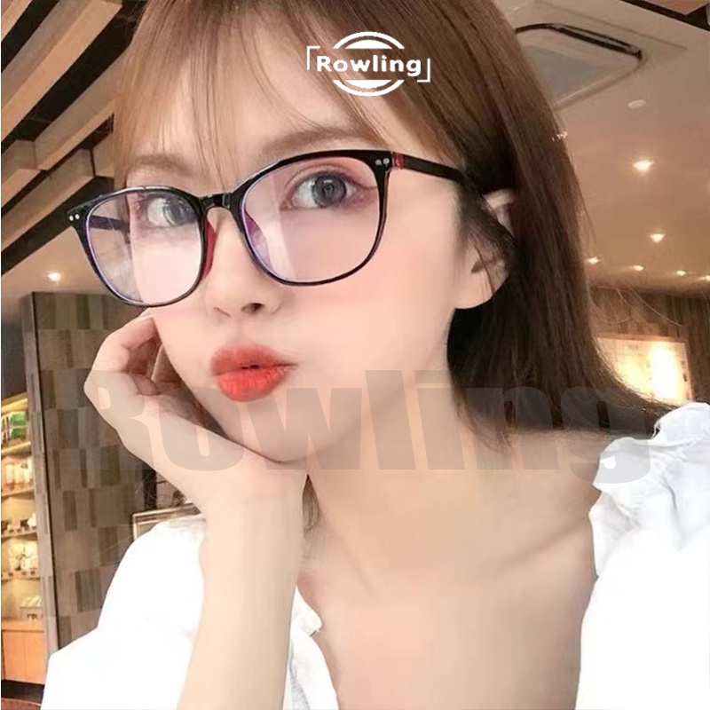 (Rowling) Frame Kacamata  Terbaru Wanita Pria Import anti Radiasi Blue Light Kacamata Fashion-8