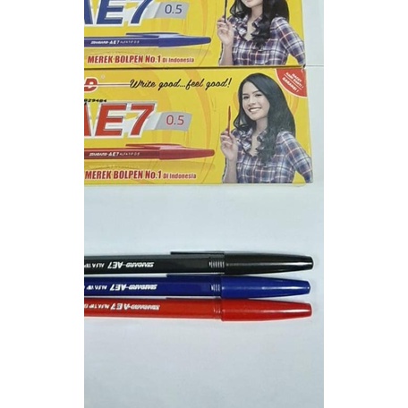 

™ Bolpen Standard AE-7 (warna hitam,biru,merah) ◊