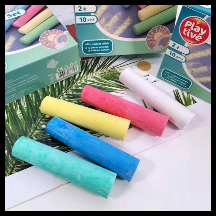 

Playtive Chalk Set 5 Colors 10 Pcs