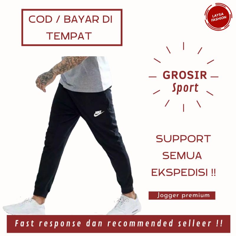 COD Celana Joger Jogger Murah Celana Panjang Olahraga Pria Wanita Celana Jogger Olahraga Celana Joger Pria Wanita Panjang Jogger Trackpants Sweat pants Panjang Logo Nike Celana Jogger Joger Panjang Hitam Polos Olahraga Dewasa Jumbo Termurah Bandung