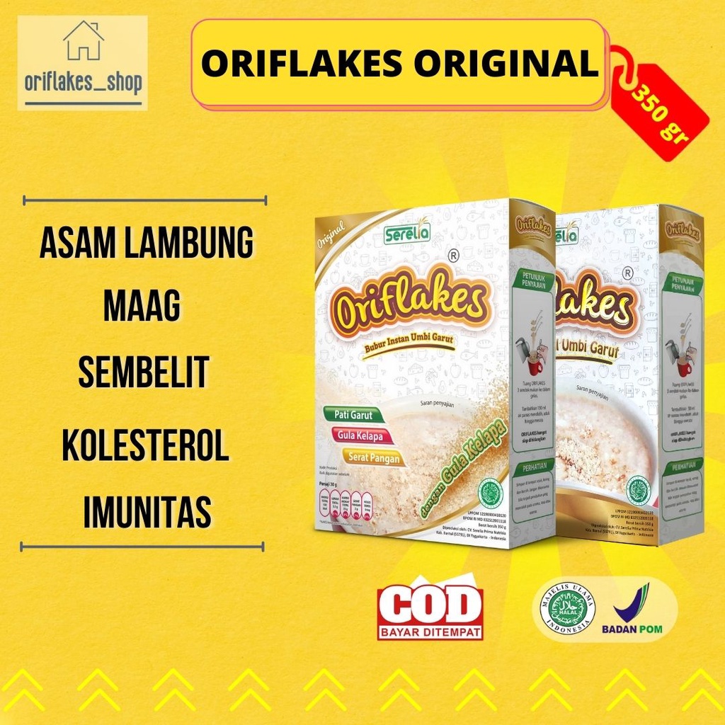 

Oriflakes Original & Plain Solusi Maag dan Asam Lambung