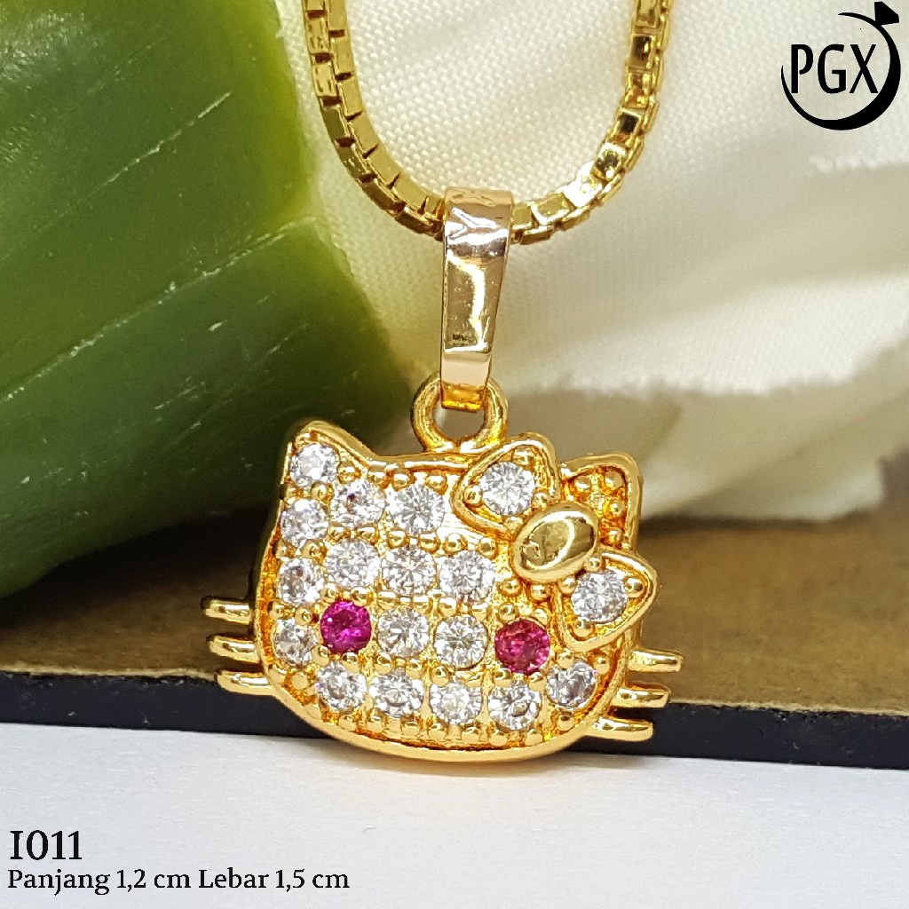 PGX Liontin Kalung Xuping Wanita Aksesoris Fashion Perhiasan Lapis Emas  - I011