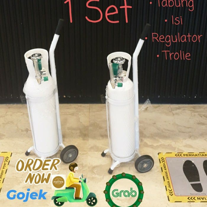 Tabung Oksigen 1m3 lengkap