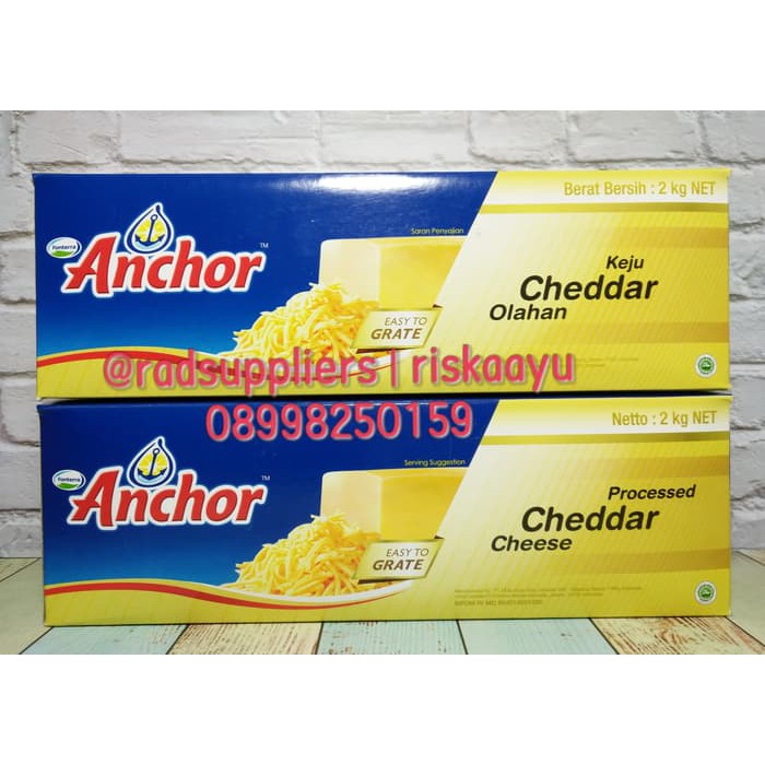 

SUS-334 Cheese Cheddar Easy To Grate- Anchor Product- Keju Cheddar