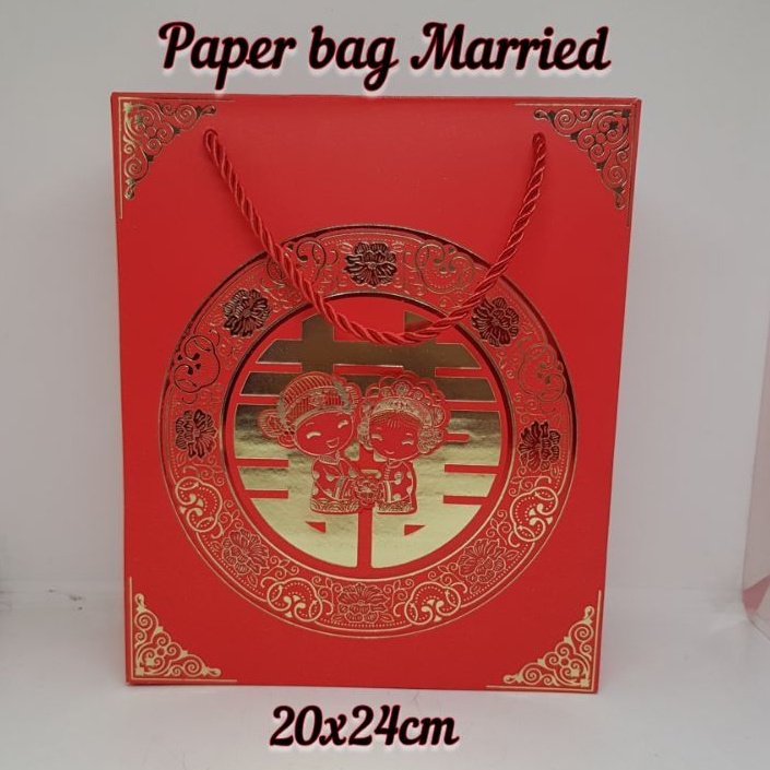 

Paper bag Married 20x24cm