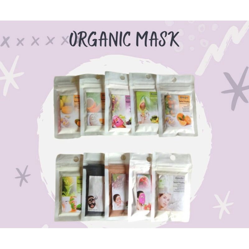 MASKER WAJAH ORGANIK | MASKER MUKA | MASKER PEMUTIH | MASKER ALAMI | MASKER PERAWATAN MUKA ALAMI