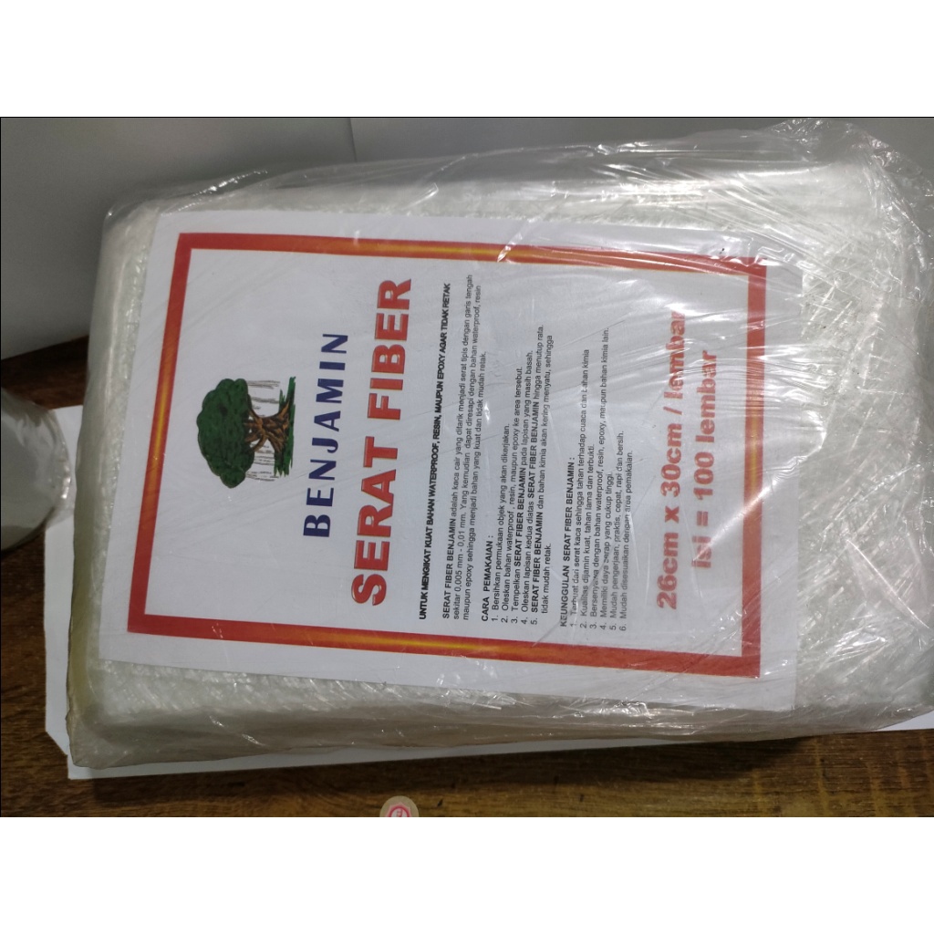 Serat Fiber Benjamin [100 lembar]