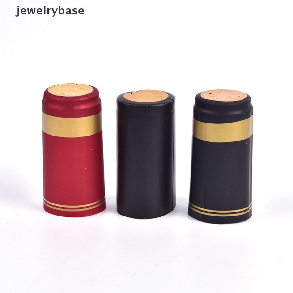 10pcs Tutup Botol Wine Bahan PVC Heat Shrink