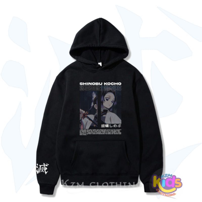 JAKET SWEATER HOODIE ANAK PEREMPUAN USIA 11 12 TAHUN WARNA HITAM PINK UNGU LILAC NEZUKO KAMADO ANIME
